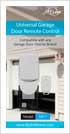 Universal Garage Door Remote Control